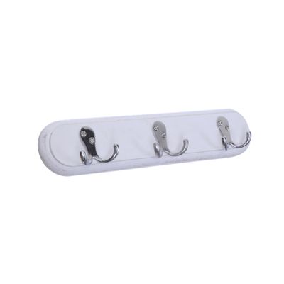 Wall Hanger Splayed - 3 hooks chrome