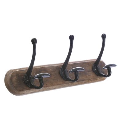 Wall Hanger Natural wood with 3 T top