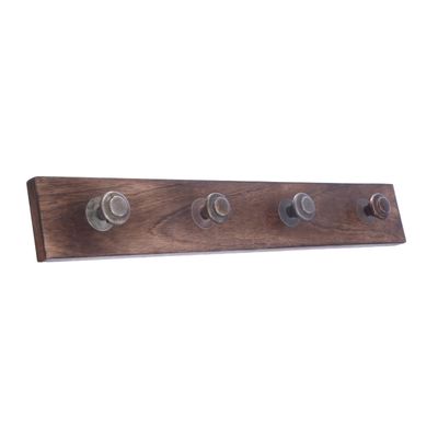 Wall Hanger Natural wood - 4 knobs