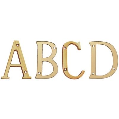Brass Alphabets Hollow